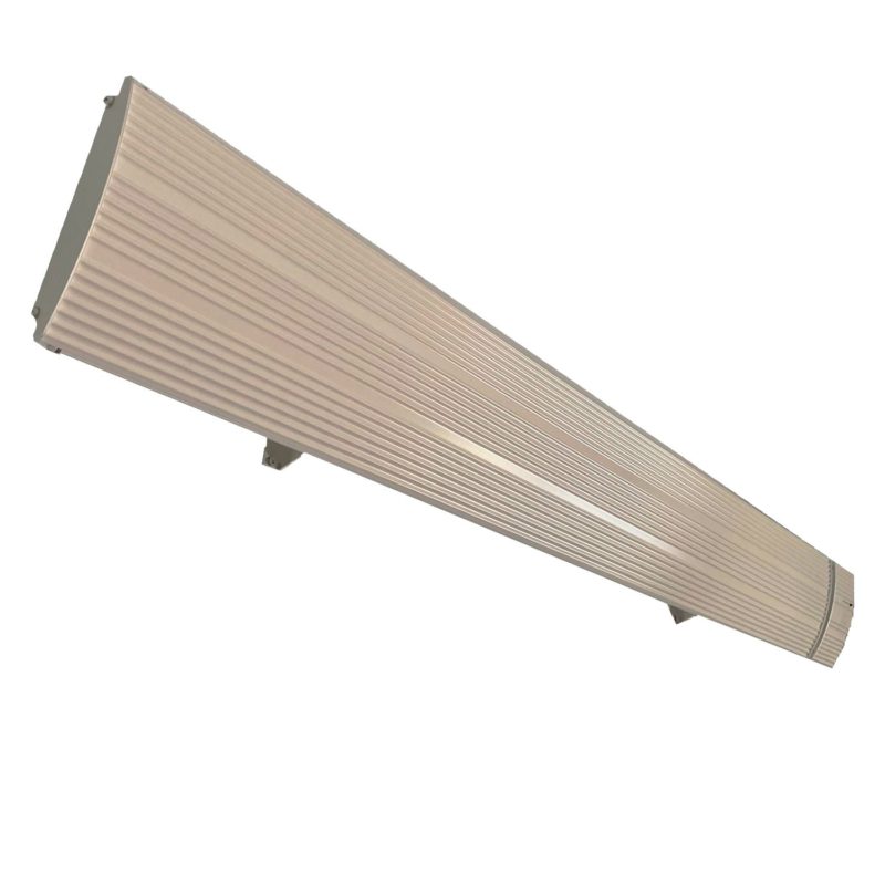 Mpc Marbella 1500w Calentador Cerámico Infrarrojo Blanco Sin Emisión De Luz Elemento Calefactor De Aleación De Aluminio Extruido Recubrimiento Cerámico Mando a Distancia Ip65