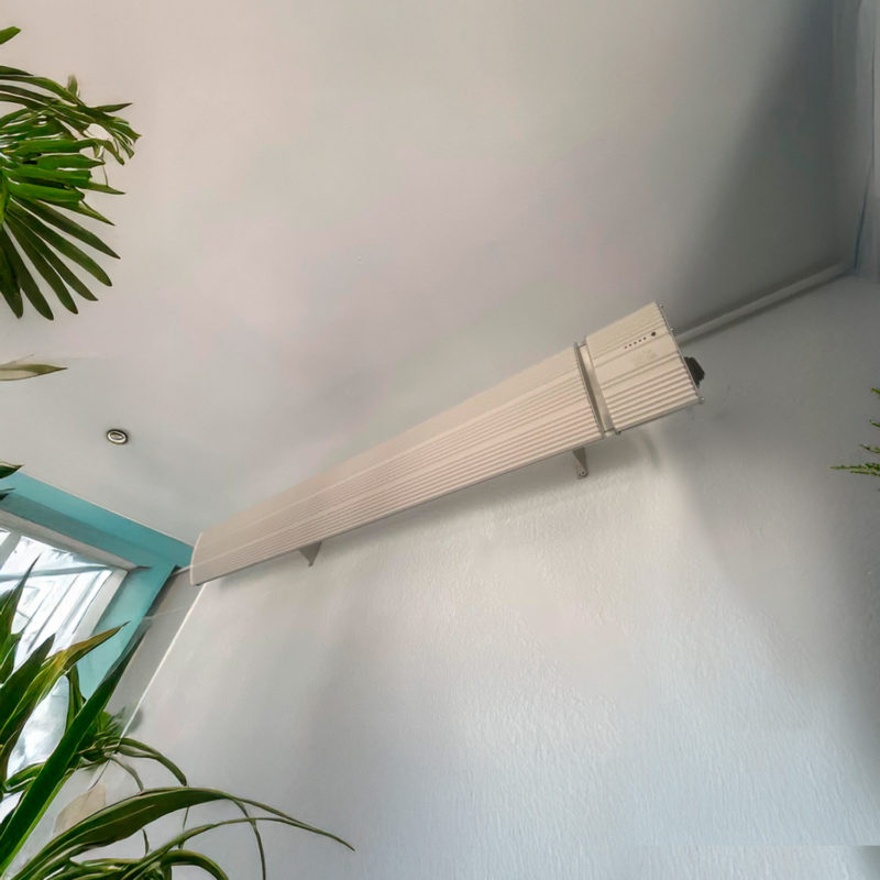 Mpc Marbella 2400w Calentador Infrarrojo De Pared Con Potencia 2400w Blanco Sin Emisión De Luz Elemento Calefactor Aleación De Aluminio Extruido Recubrimiento Cerámico Mando a Distancia Ip65 - Imagen 4