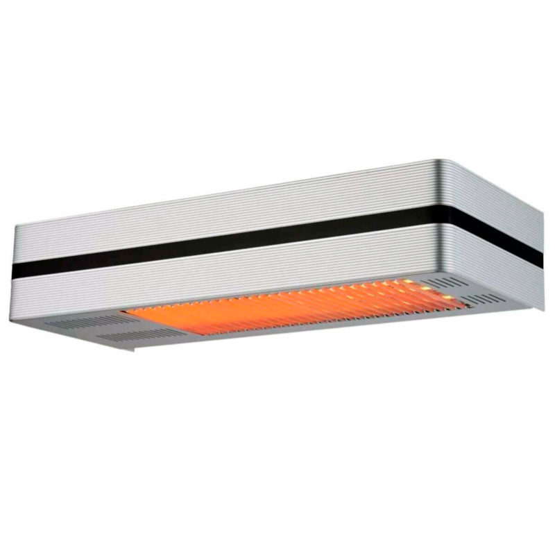 Mpc Murcia 2000w Calentador Infrarrojo De Patio Con 2000w Ajustable De Plata Hecho De Acero y Aluminio Mando a Distancia Con Temporizador Incluido Protección Ip65 Ideal Para Patios e Interiores - Imagen 2